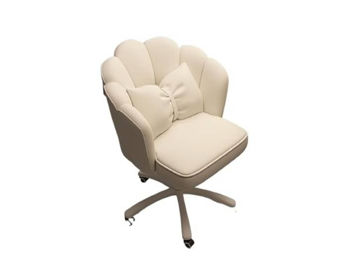OUTIFUOTPP Home Chair Butterfly-Stuhl mit mittlerer Rückenlehne, gepolsterter moderner Tufting-Stuhl, drehbar, höhenverstellbar, Samt(6)