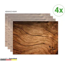 CoverYourDesk, Tischset, Tischset Rustikales Holz für Landhausromantik