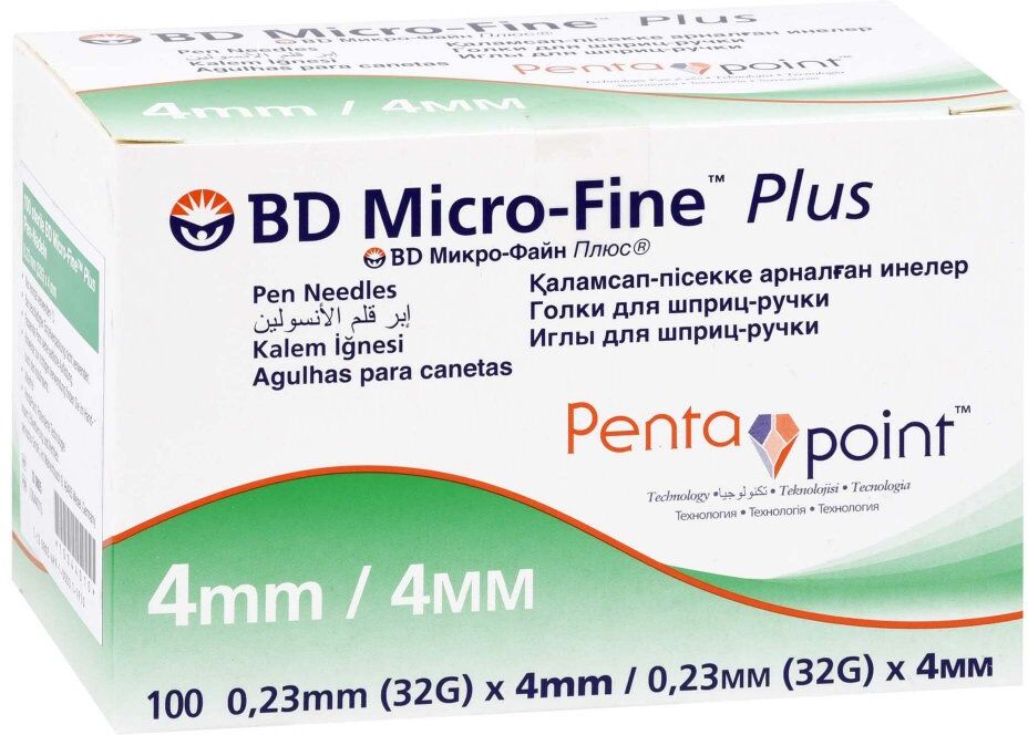 Bd Micro-fine+ Pen-nadeln 0,23x4 mm 32 G 100stk