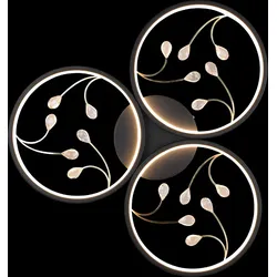 Trio 642110332 LED-Deckeneinbauleuchte Groovy 1x30W | 3600lm | 3000K - 3-Phasen-Dimmung, schwarz