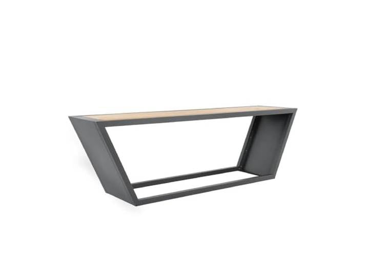Home Deluxe Sitzgarnitur aus Stahl KOBON Anthrazit - Made in Germany - 1 x Tisch Bequeme Sitzgarnitur, Moderne Sitzgarnitur, Elegante Sitzgarnitur, Sitzgarnitur für Wohnzimmer, Sitzgarnitur mit