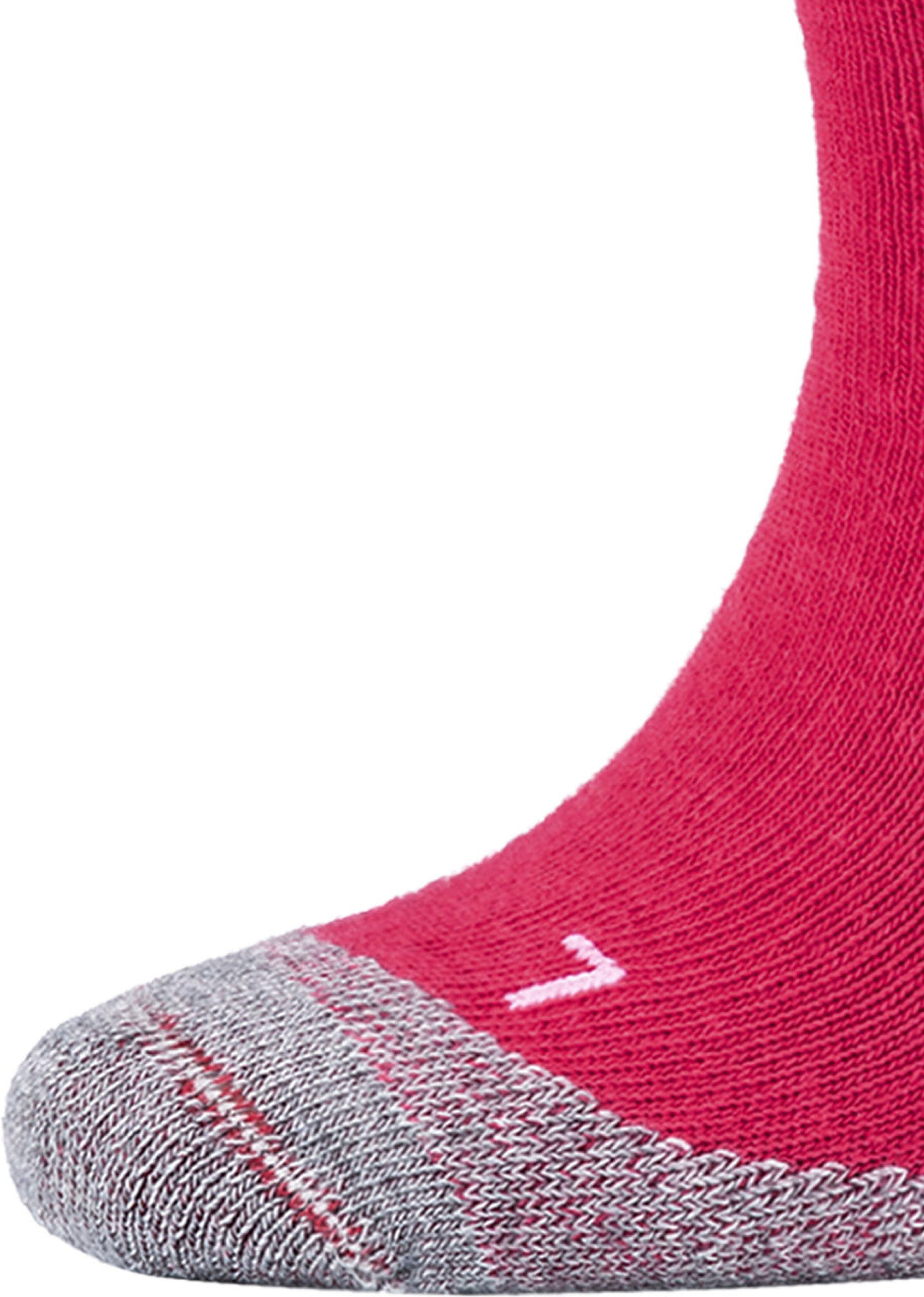 Funktionssocken CAMANO "function", Kinder, Gr. 23-26, pink (fuchsia, meliert), Materialmix, uni und meliert, normal, Socken Funktionssocken, mit verstärkten Belastungszonen an Ferse und Spitze fuchsia, meliert 23-26