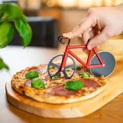 Westmark Fuentez Pizzaschneider mit Ständer Fahrrad-Design