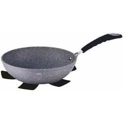 BerlingerHaus GRANITE FRYER 28cm BH-1159 STONE TOUCH, Pfanne + Kochtopf, Grau