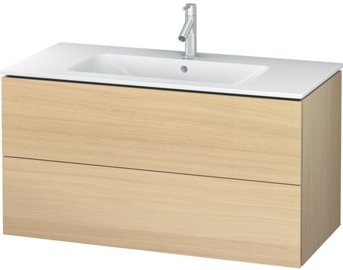 Duravit L-Cube Waschtischunterbau LC624207171 Mediterrane Eiche, 102x55,5x48,1cm, 2 Schubladen