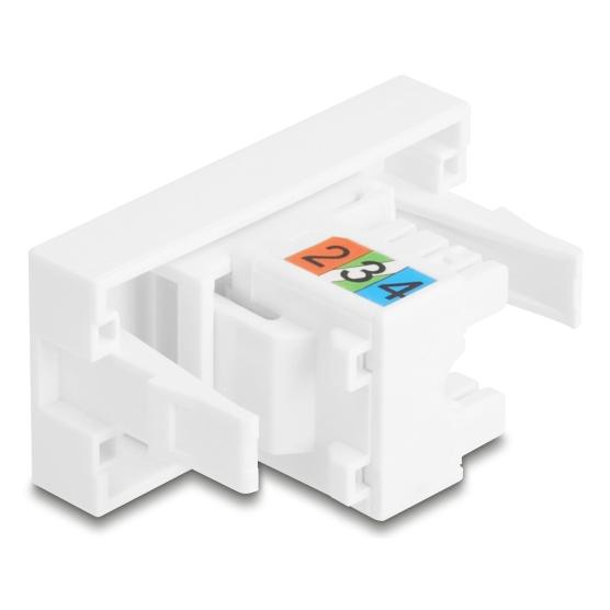 Delock Easy 45 Modul RJ12 Buchse zu LSA UTP weiss (90897)