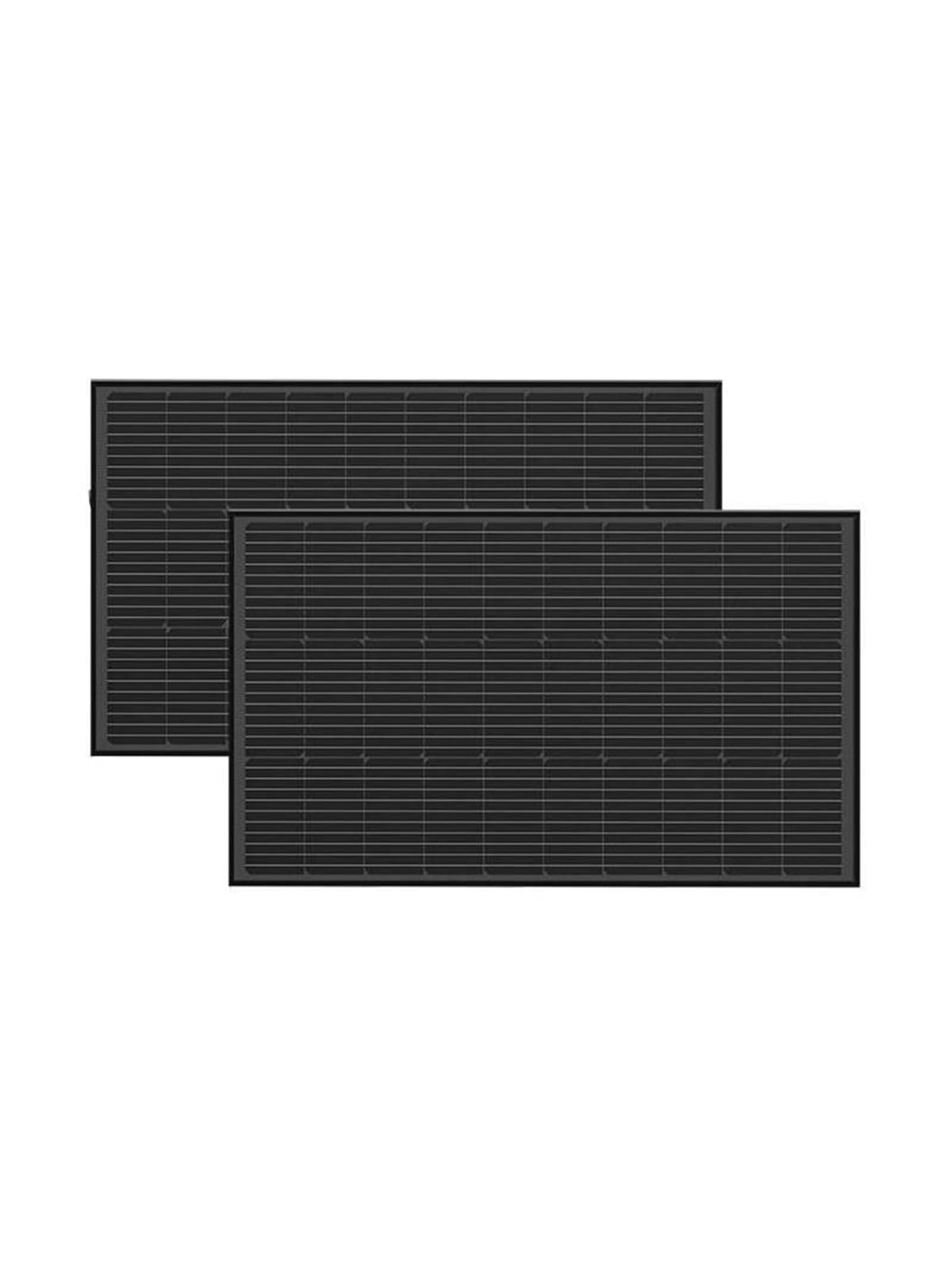 EcoFlow 2 × 100 W Rigid Solar Panel Combo + 2 pairs of Mounting Feet