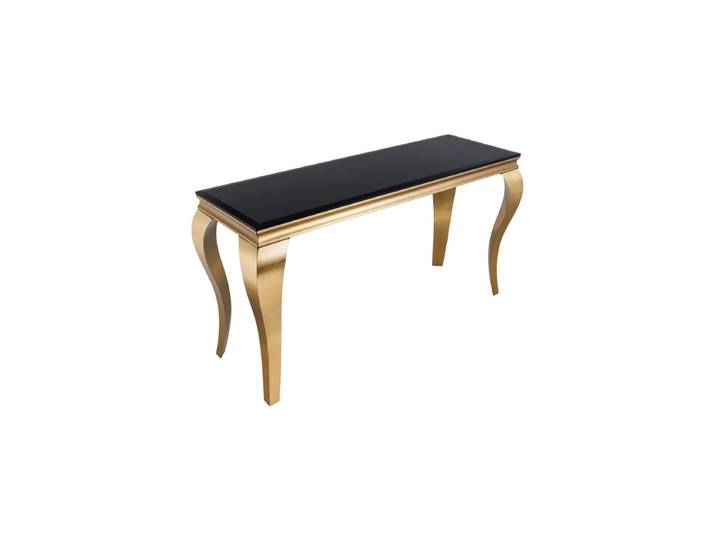 Grosser Konsolentisch „Modern Barock“ Gold / Schwarz Invicta Interiors