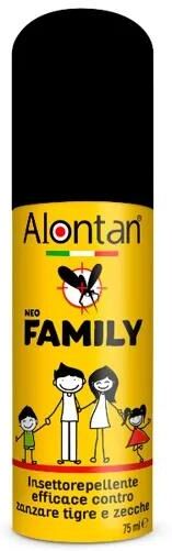 Alontan Neo Family Spray Repellente Contro Zecche E Zanzare Tigre 75 ml