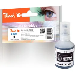 Peach Tintenbehälter schwarz kompatible zu Brother BTD180BK