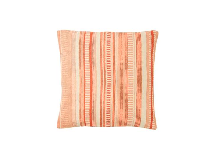 Coussin carré en coton beige 60x60x15 cm