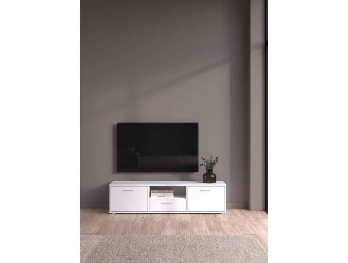 TV-Board HOME AFFAIRE Media TV-Möbel, TV Schrank, Mediaboard, Lowboard , weiß, B:147,2cm H:38,4cm T:39,8cm, Sideboards, TV-Board, TV-Kommode, wahlweise Breite 147 oder 177 cm
