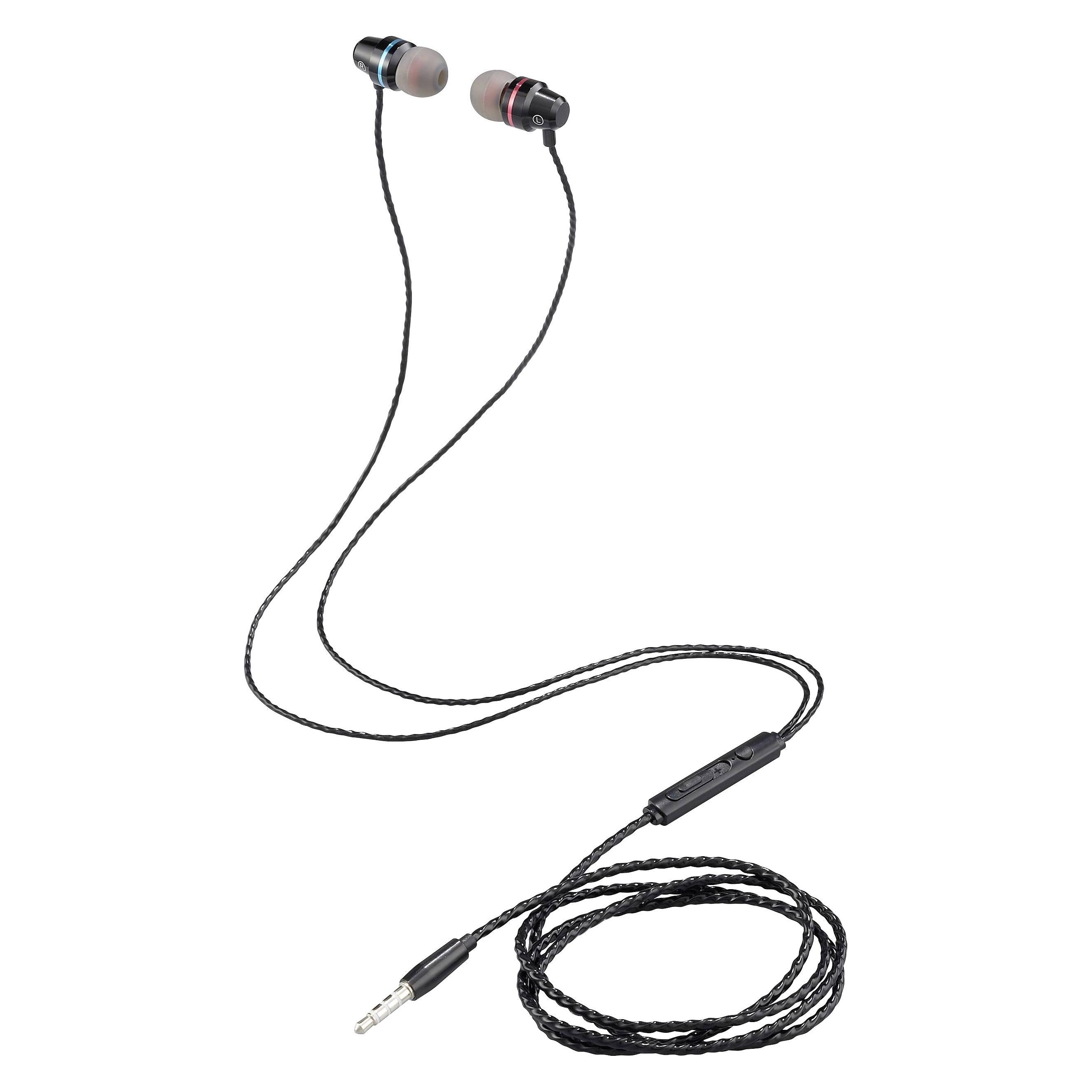 Renkforce RF-IE-JH01 Telefon In Ear Headset kabelgebunden Schwarz (metallic) (Kabelgebunden) (RF-6443176)