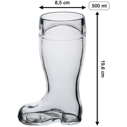 Bierstiefel 0,5l mit Gravur - Torwarthandschuhe