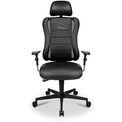 Sitness Drehstuhl RS Lederoptik Schwarz