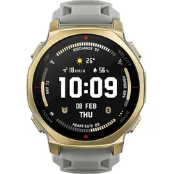 AMAZFIT T-Rex 3 Pro 44 mm Smartwatch Titanlegierung, Aluminium, Kunststoff Silikon, 20 mm, Arctic Gold
