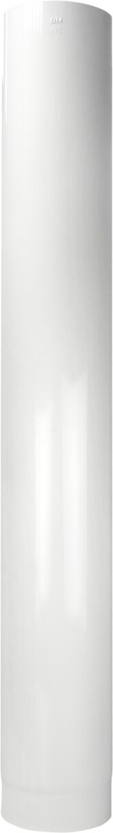 Tuyau d'échappement Bertrams ALU-Pu 04RL1000-130 1000 mm, Ø 130 mm, blanc -revêtu par poudre