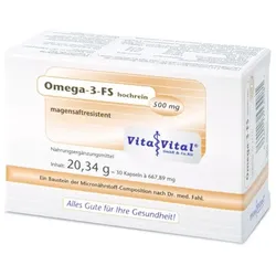 Omega-3-FS hochrein 500mg 30 St Kapseln magensaftresistent