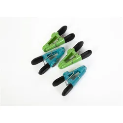 6x FreshChoice Tütenclips magn.4er-Set bl./gr, Lebensmittelverpackung, Mehrfarbig