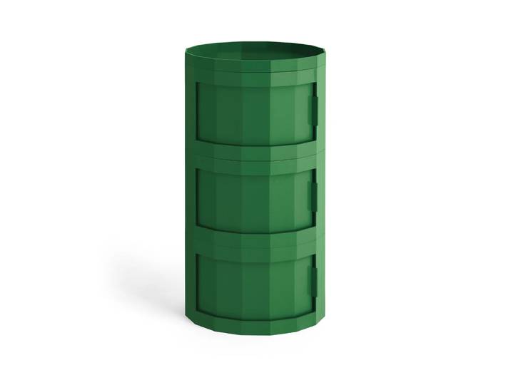 HAY - Facet Cabinet 30 mit Füssen und Rollen, spinach green
