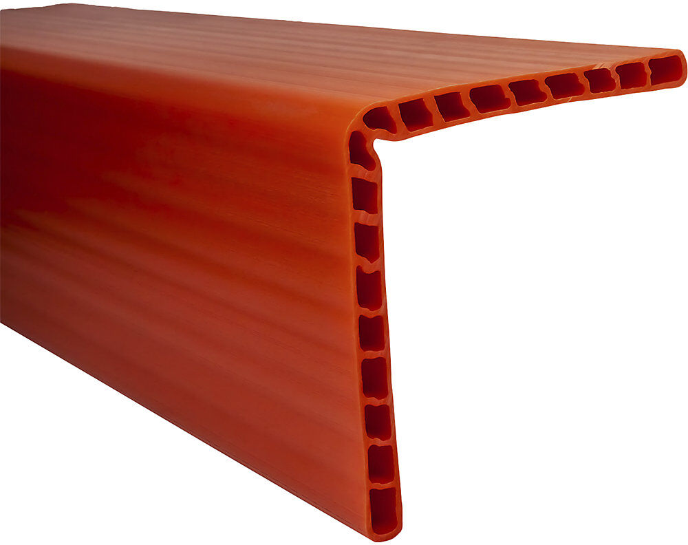 kaiserkraft Kantenschutz, orange, LxBxH 190 x 2000 x 190 mm, VE 2 Stk