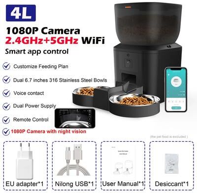 Inspire Essentials Smart Automatic Pet Feeder With HD Camera And App Control 3