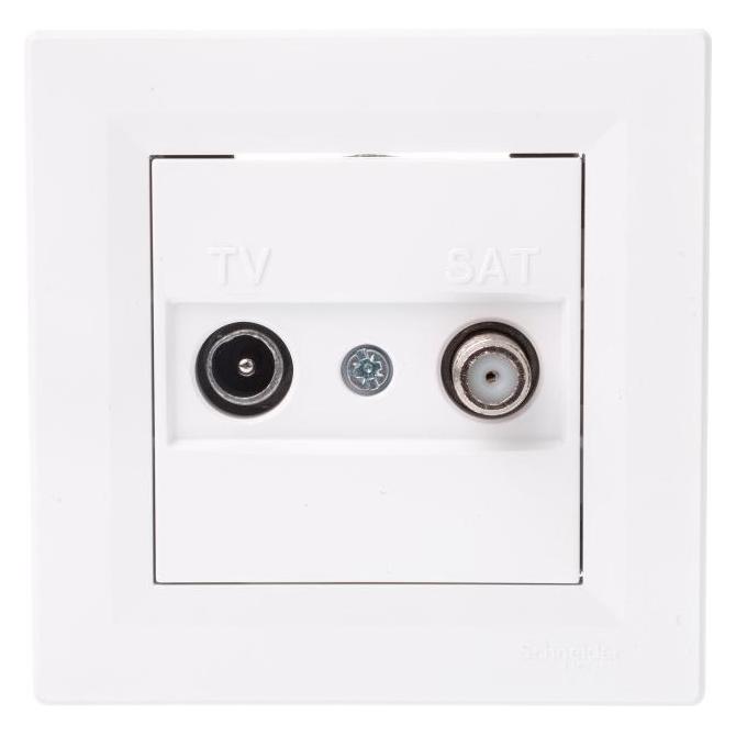 Schneider Electric Lizdas TV-SAT-Antenne Pass-Through 4 dB Balta - EPH3400221 (Antennendose) (EPH3400221)