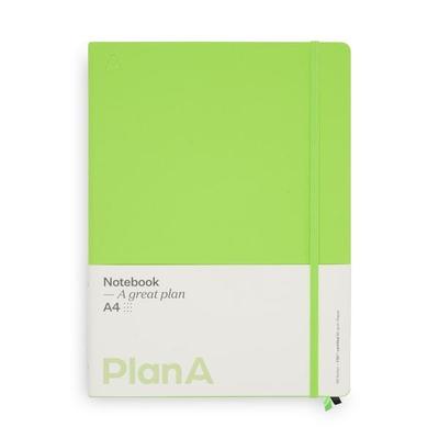 Notizbuch A4 Hardcover Kiwi Green Punktiert, 192 Seiten