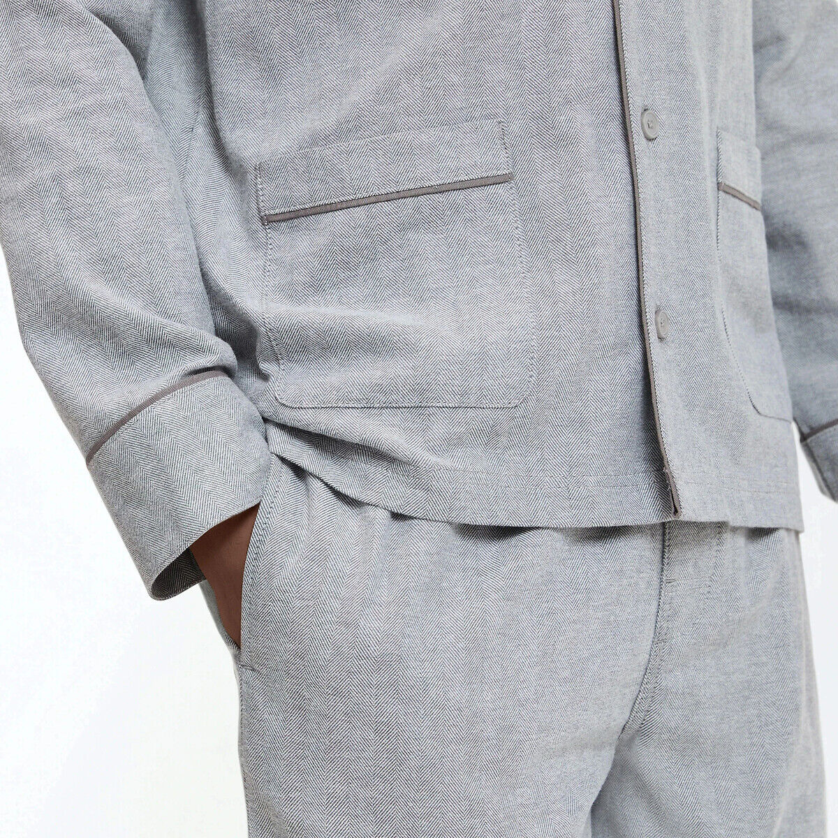 LA REDOUTE COLLECTIONS Pyjama long en flanelle grattée