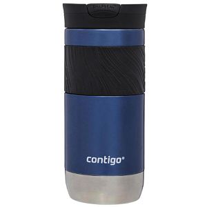 Contigo Thermobecher Byron 2.0 Snapseal, Blue Corn, blau, hält 6 h warm und 12 h kalt, Edelstahl doppelwandig, 470 ml