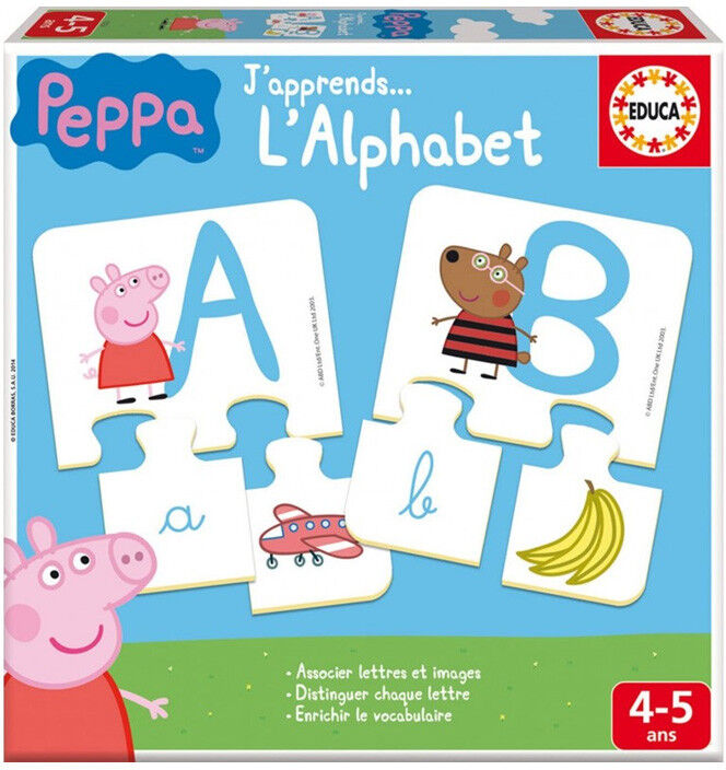 EDUCA BORRAS J'Apprends l'Alphabet peppa Pig - Educa