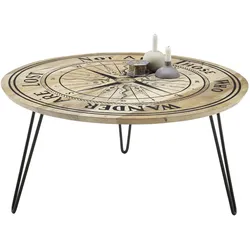 Couchtisch NEVIS (LBH 90x90x46 cm) - LBH 90x90x46 cm