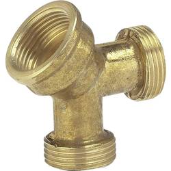 GARDENA 07155-20 Messing 2-Wege-Verteiler 24,2 mm (3/4) IG, 26,44 mm (3/4) AG, 26,44 mm (3/4) AG