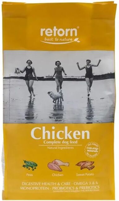 Retorn Ração Natural Para Cães De Frango 12 Kg