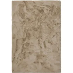 benuta Finest Hochflor Shaggyteppich Fine Beige 160x230 cm - Hochflor Teppich für Wohnzimmer