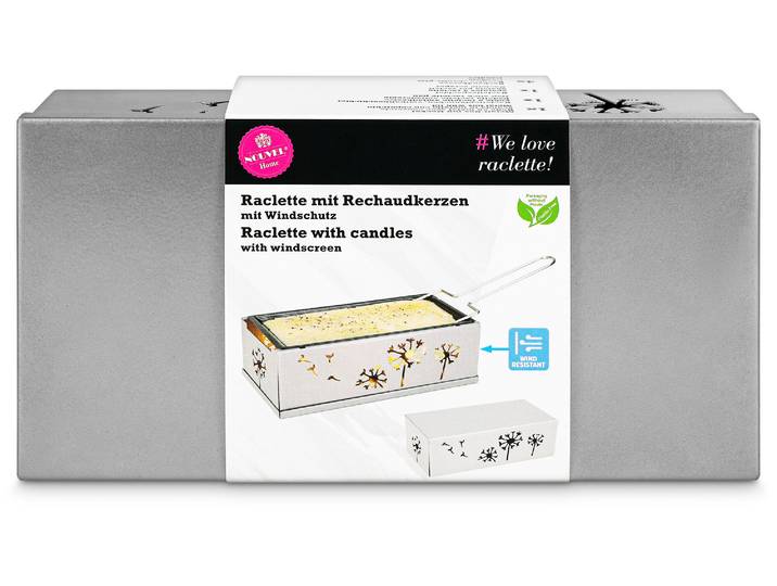 Nouvel Raclette-Ofen mit Kerzen Pusteblume