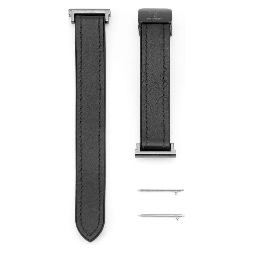 Connect 22mm Silicone Leather Strap with Magnetic (22 mm, Leder, Silikon) (CONUNI22SLWMB)