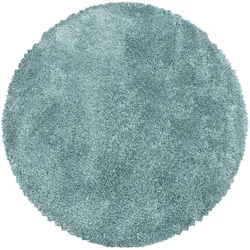 Hochflorteppich Fluffy Blau Ø ca. 200cm