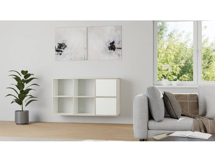 Étagère de cuisine avec support mural Mélaminé premium Blanc Bord contre­plaqué