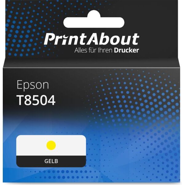 PrintAbout Druckerpatrone kompatibel mit Epson T8504 - Gelb