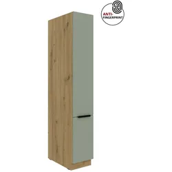Küchen Apothekerschrank 30 cm ARIA Aquamarin Anti Fingerprint Küchenzeile Küchenblock