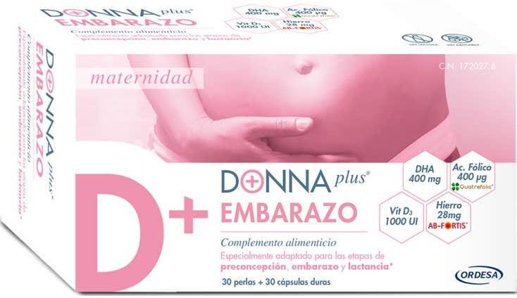 Donna plus DonnaPlus+ Embarazo 30 Perlas + 30 Cápsulas Duras