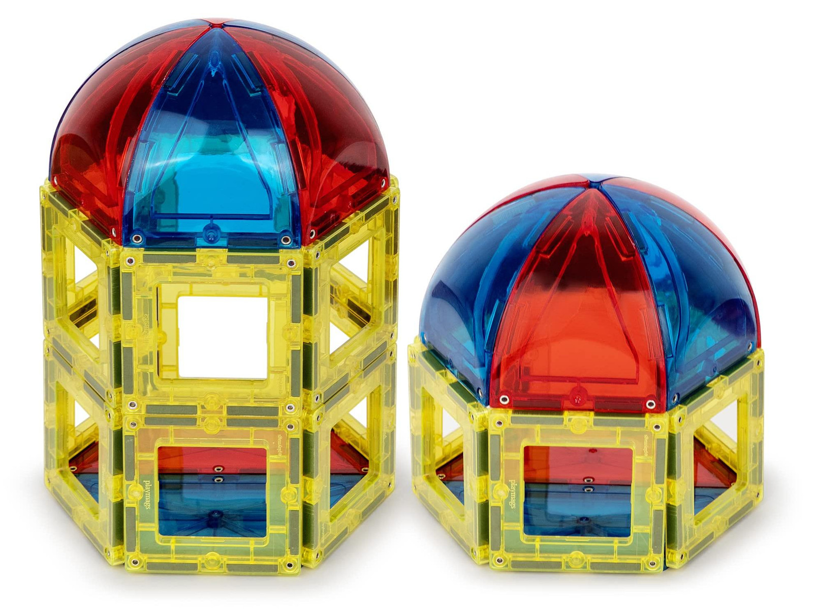 Playmags 3D Magnetische Bouwstenen voor Kinderen - Magnetische blokken om vormen en kleuren te leren