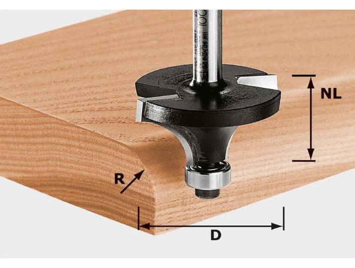 Festool D63/32 S12 R25 Afrondfrees - HW S12 D63/32/R25 - 491107