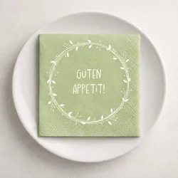 Serviette Guten Appetit grün