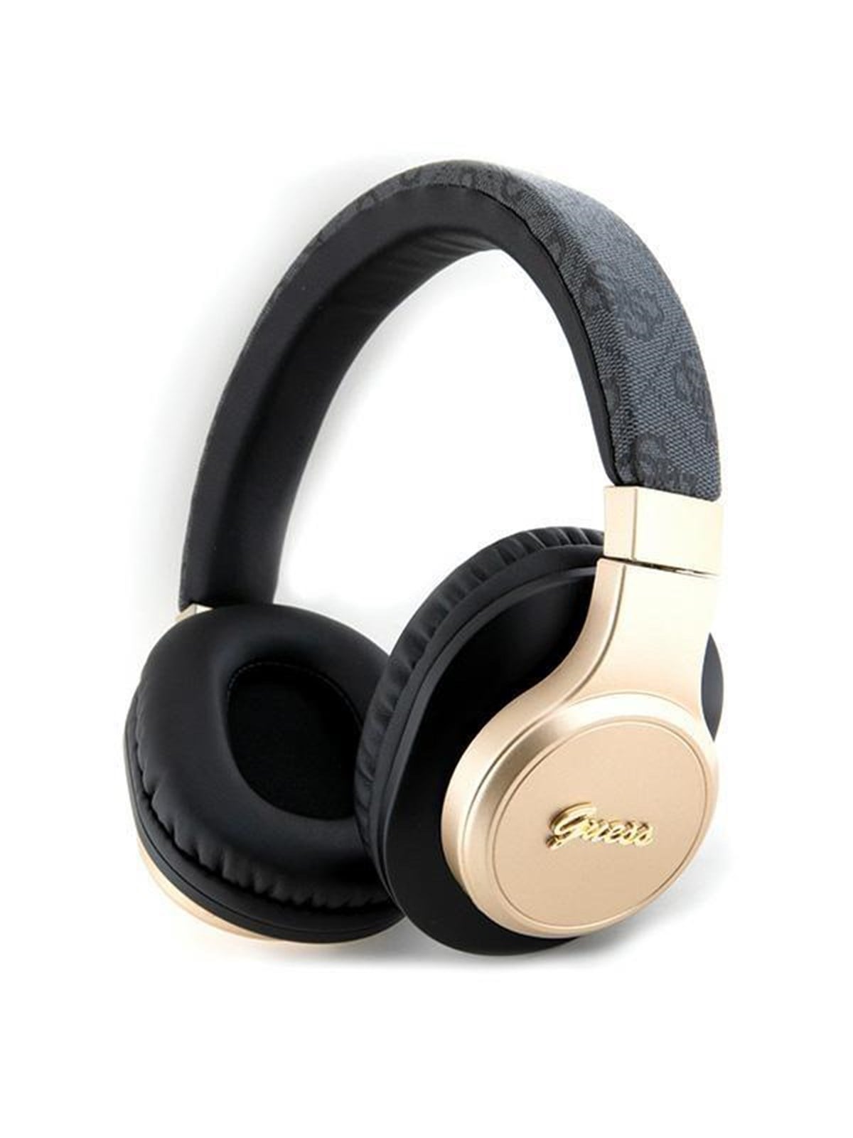 GUESS Bluetooth on-ear headphones GUBH604GEMK black/black 4G Script