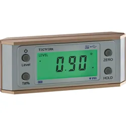 Tecwerk, Winkelmesser, Neigungsmesser 0-90 ° digital Ablesung 0,05 °