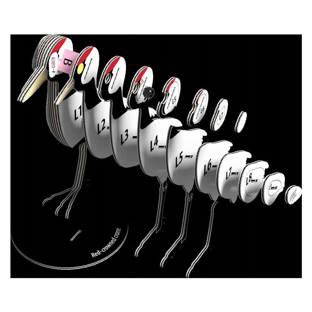 Eugy der Kranich, Öko-3D-Puzzle (9421036940466-9421036940466)