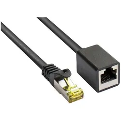 Varia SO-37018 - Patchkabelverlängerung, S/FTP, 10m, schwarz (S/FTP, CAT7, 10 m), Netzwerkkabel