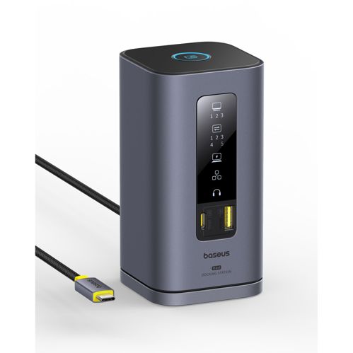 Baseus Spacemate Series 11-in-1 (MAC) Docking Station, Grau